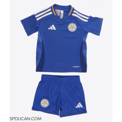 Dječji Nogometni Dres Leicester City Domaci 2024-25 Kratak Rukav (+ Kratke hlače)